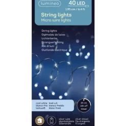 40 Cool White Micro LEDs Silver Wire|Lumineo