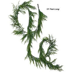 15 Foot Real Touch Norfolk Pine Garland| Online