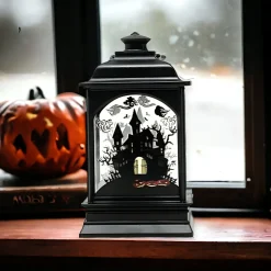 5 Inch Haunted House Lantern With Candle| New