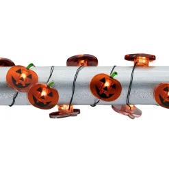 40 inch Jack O Lantern Orange String Lights - 20 LED Bulbs| Best