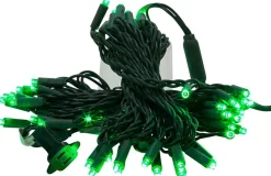 50 LED 5MM Green Lights Green Wire  | The Christmas Loft|Kurt Adler Best