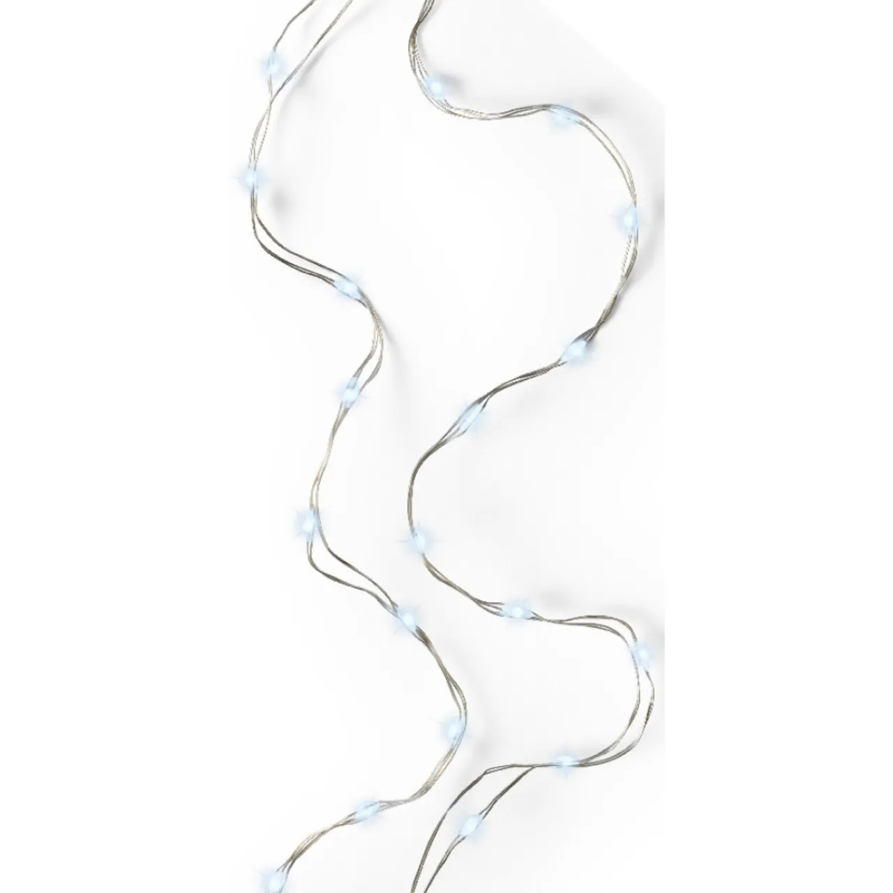 100 Micro LED Cool White Lights Silver Wire|Lumineo Outlet