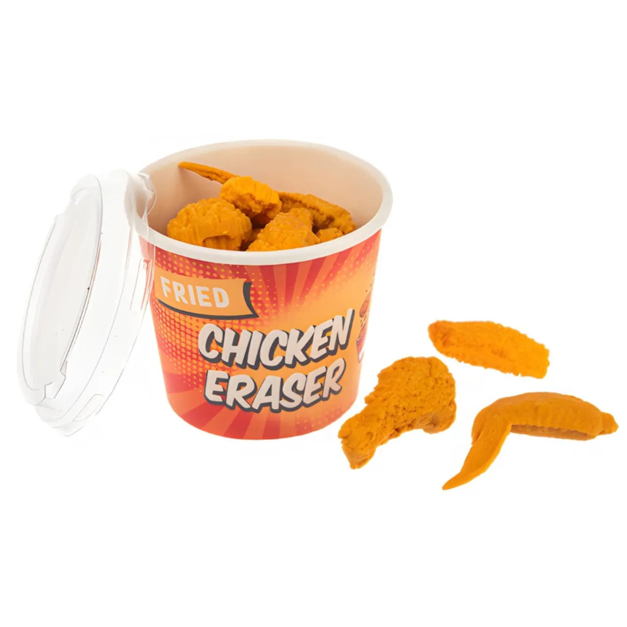 8 Piece Fried Chicken Erasers Bucket| Hot