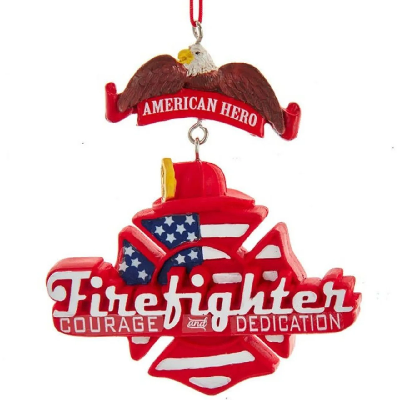 American Hero Firefighter Ornament|Kurt Adler