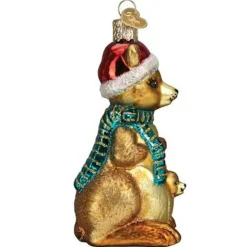 4.25" Christmas Kangaroo Glass Blown Ornament|Old World Glass Clearance