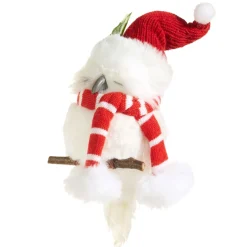 7" Cozy Owl Ornament Wearing A Hat and Scarf| Online