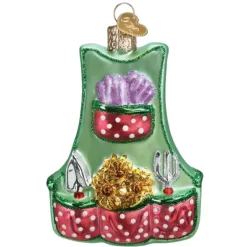 4" Gardening Apron Ornament|Old World Glass Sale