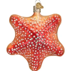 4.25" Red Starfish Ornament|Old World Glass Discount