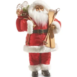 18" Santa with Skis Figurine| Discount