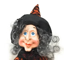 24" Sitting Witch Wearing An Orange Hat| Sale