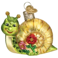 2.25" Smiley Snail Glass Ornament|Old World Glass Clearance
