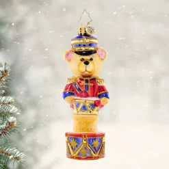 Band Master Bear Ornament|Christopher Radko Sale