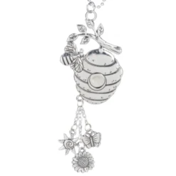 Bee Cone Silver Car Charm Ornament| Online