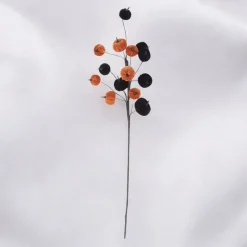 Black And Orange Velvet Pumpkin Stem| Sale