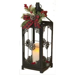 Black LED Lantern w/Candle| New