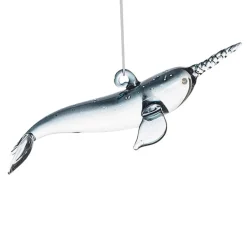 Blown Glass Narwhal Ornament| Best