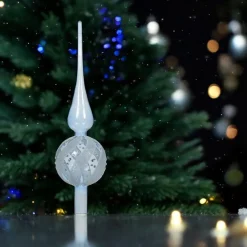 Blue Glass Finial Tree Topper| Clearance