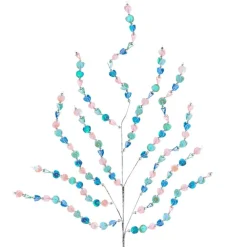 Blue, Green and Pink Sequined Branch|Kurt Adler Best