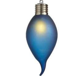 Blue Lighted Kismet Bulb Shape Ornament|