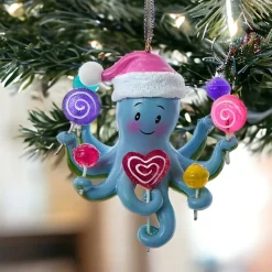 Blue Octopus Lollipops Ornament|Kurt Adler Online