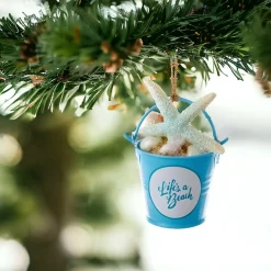 Blue Sand Beach Bucket Ornament|Kurt Adler Outlet