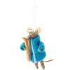 Blue Ski Mouse Ornament| Best