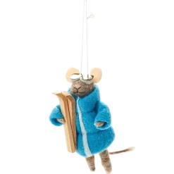 Blue Ski Mouse Ornament| Best