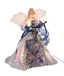 Blue With Gold Trim Angel Treetop|Kurt Adler Online