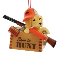 Born to Hunt Puppy Ornament|Kurt Adler Hot