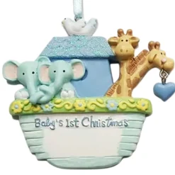 Boys Babys 1st Personalized Christmas Ornament|Kurt Adler Online
