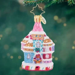 Candy Cane Castle Gem Ornament|Christopher Radko Sale