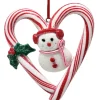 Candy Cane Heart Snowman Ornament | The Christmas Loft|Kurt Adler Hot