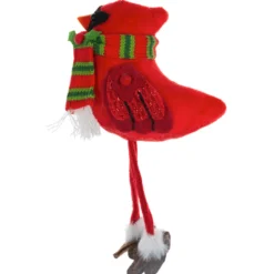 Cardinal Wearing a Red And Green Scarf Shelfsitter| Outlet