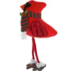 Cardinal Wearing Dark Green And Red Scarf Shelfsitter|