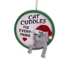 Cat Cuddles Fix Everything Ornament|Kurt Adler Clearance
