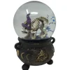 Cauldron With Cat Skeleton Snow Globe | The Christmas Loft| Discount