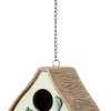 Ceramic &amp; Metal Hanging Birdhouse with Vine| Sale