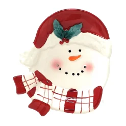 Cheerful Snowman Dolomite Candy Dish| Hot