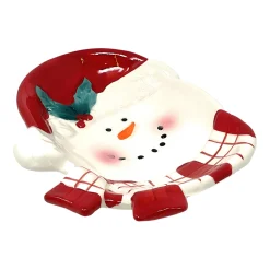 Cheerful Snowman Dolomite Candy Dish| Hot