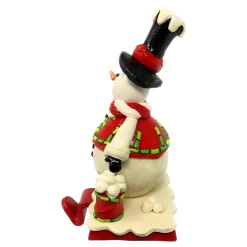 Cheerful Snowman Polymer Clay Holder| Discount