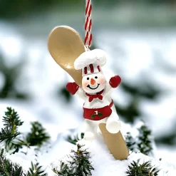 Chef Snowman With Spoon Ornament| Sale