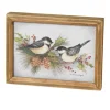 Chickadee On Holly And Pine Wall Decor| Clearance