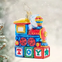 Choo Choo Cheer Gem Ornament|Christopher Radko Outlet