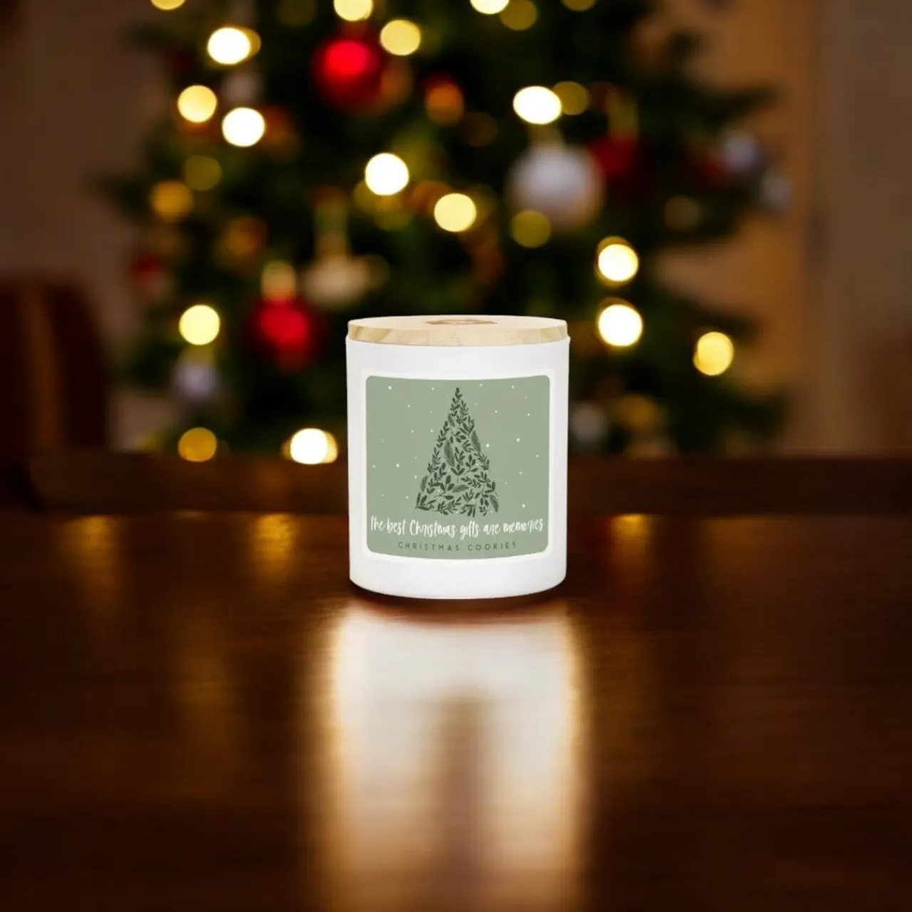 Christmas Gifts Tree Candle with Christmas Cookie Scent| New
