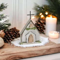 Church with Garland Ornament|
