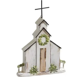 Church With Wreath Ornament| Clearance