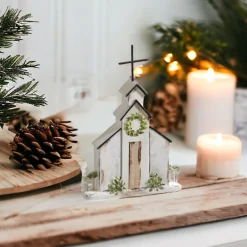 Church With Wreath Ornament| Clearance