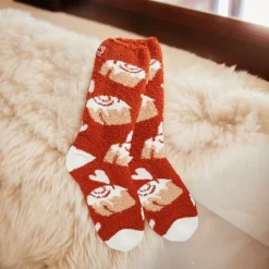 Cinnamon Roll Crew Socks| Outlet