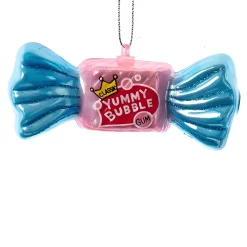 Classic Pink Yummy Bubble Gum Glass Ornament|Kurt Adler Outlet
