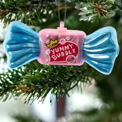 Classic Pink Yummy Bubble Gum Glass Ornament|Kurt Adler Outlet